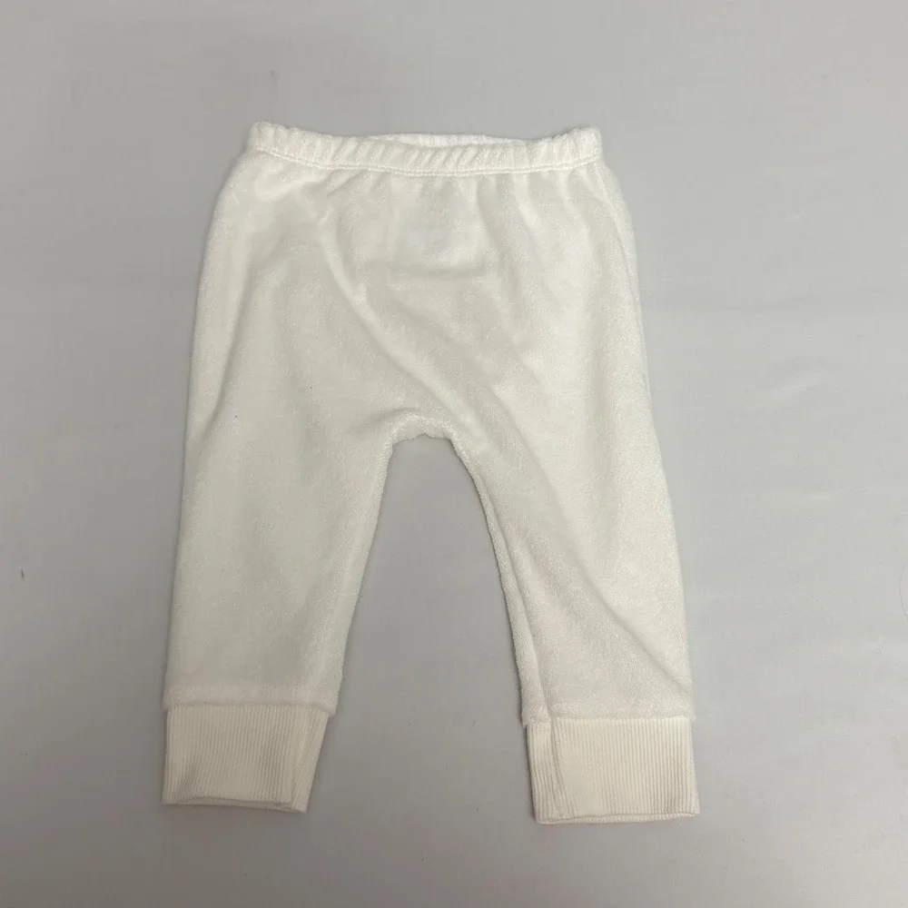 Carters Baby 9 Months Farm Animal Bodysuit and Velour Cow Pants Set White Cotton